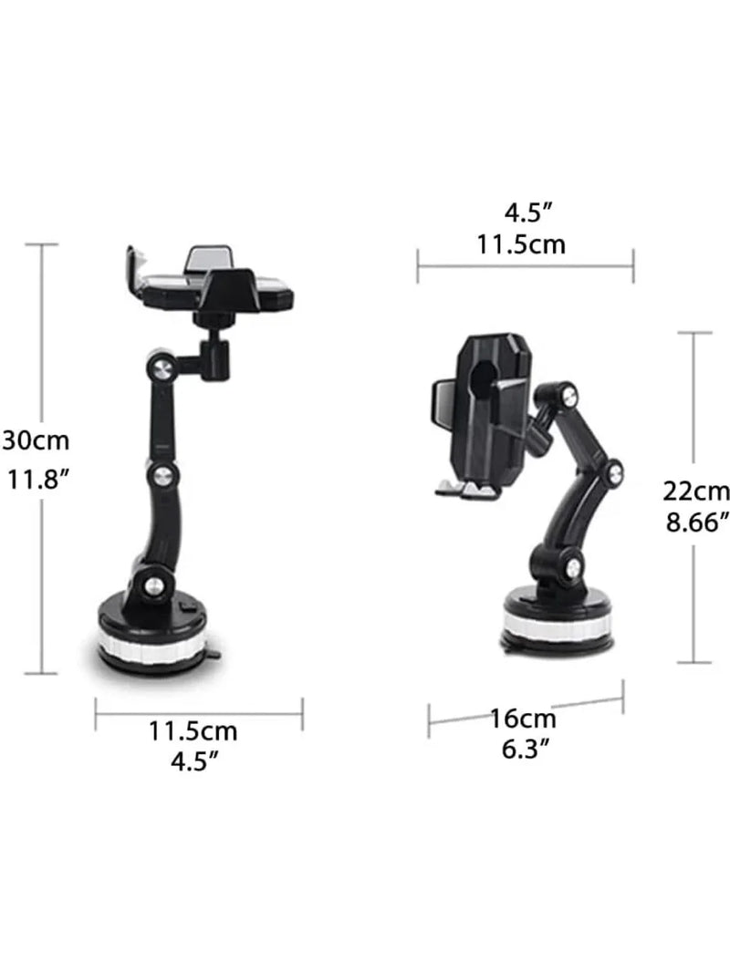 Egonex 360 Derece Dönebilen Ayarlanabilir Araç Içi Vantuzlu Telefon Tutucu
