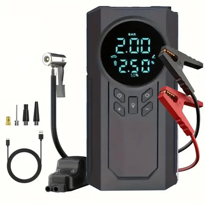 Egonex 4’ü 1 Arada Lastik Şişirici – Akü Takviyesi – Powerbank – Led Işık