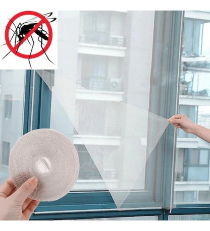 Egonex 75 X 125 Cm + 4 Mt Cırt Bant Kesilebilir Hazır Pencere Tül Sineklik Pratik Tak Çıkar