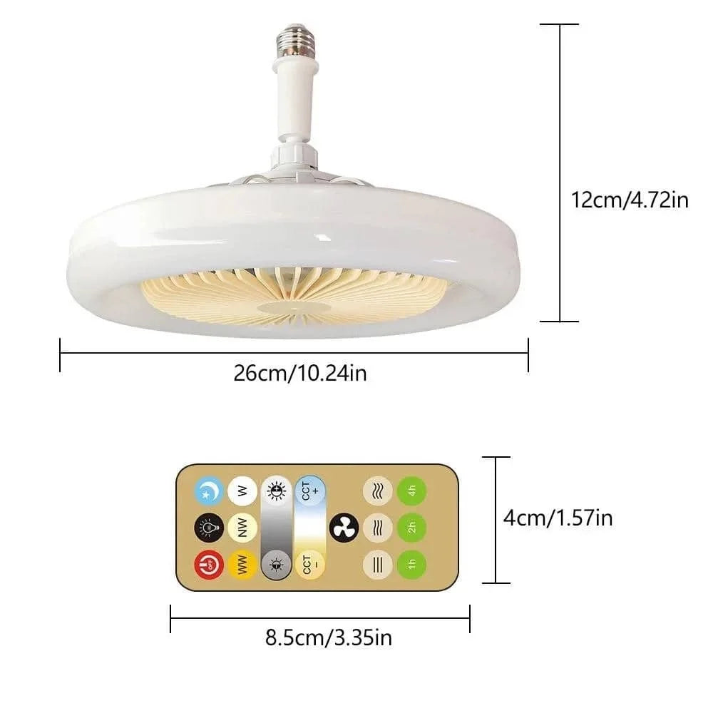 Egonex Led Işıklı Uzaktan Kumandalı Sessiz Tavan Vantilatörü