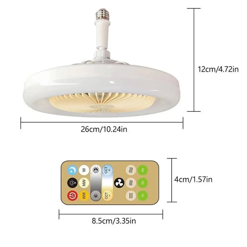 Egonex Led Işıklı Uzaktan Kumandalı Sessiz Tavan Vantilatörü