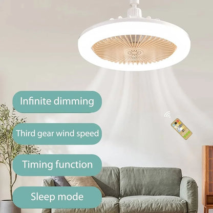 Egonex Led Işıklı Uzaktan Kumandalı Sessiz Tavan Vantilatörü