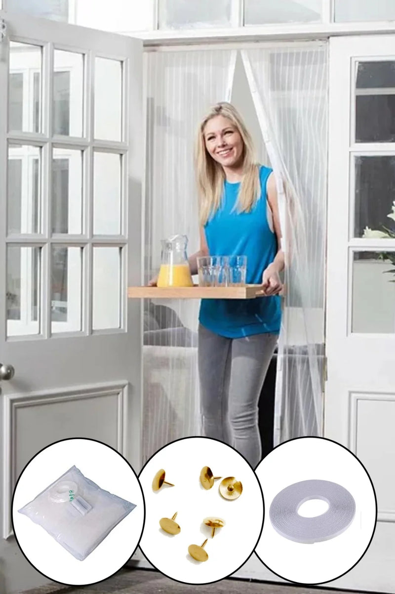 Egonex Mıknatıslı Kapı Sinekliği Tül Perde 105 X 210 Cm