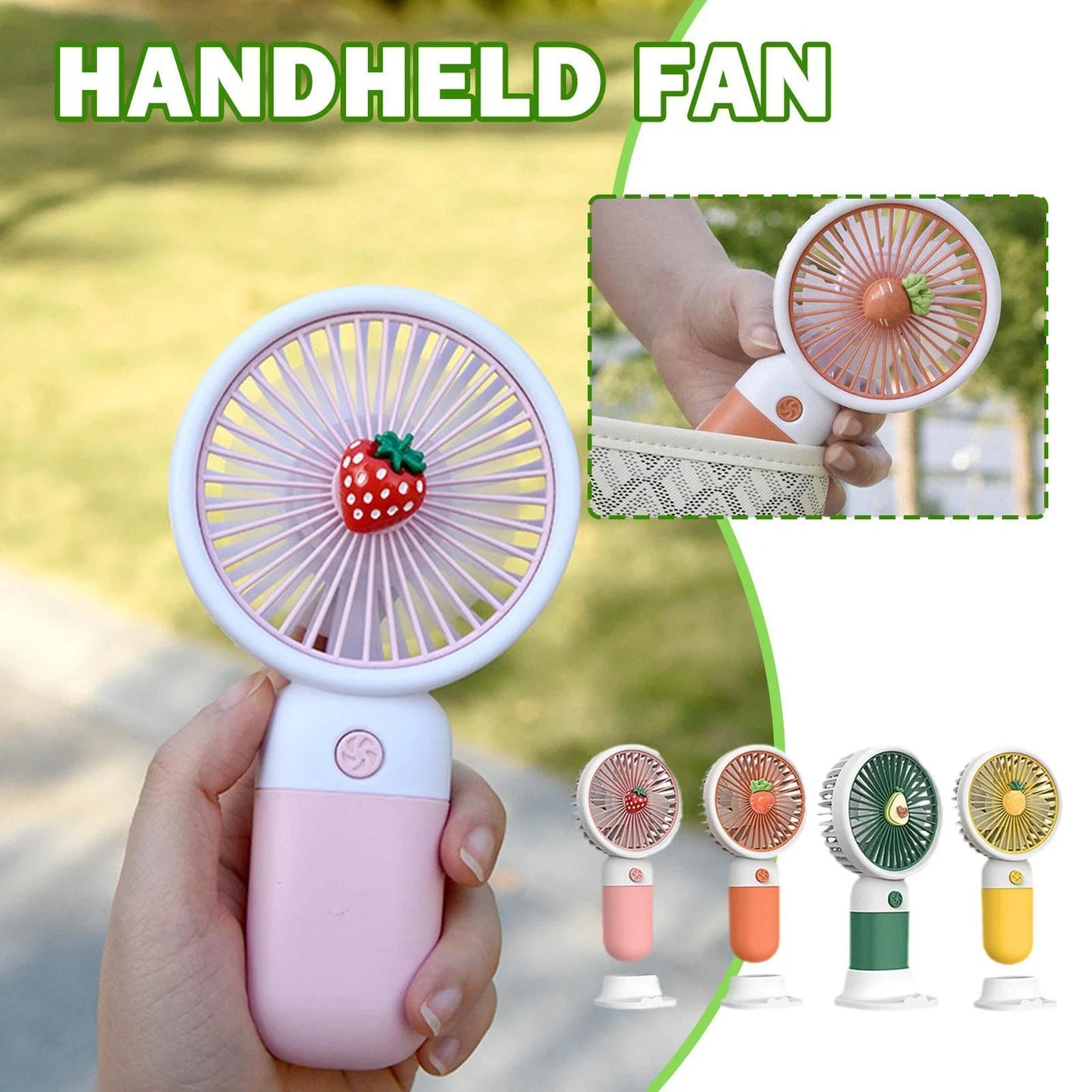 Egonex Şarjlı Taşınabilir El Tipi Mini Fan Dd-5639