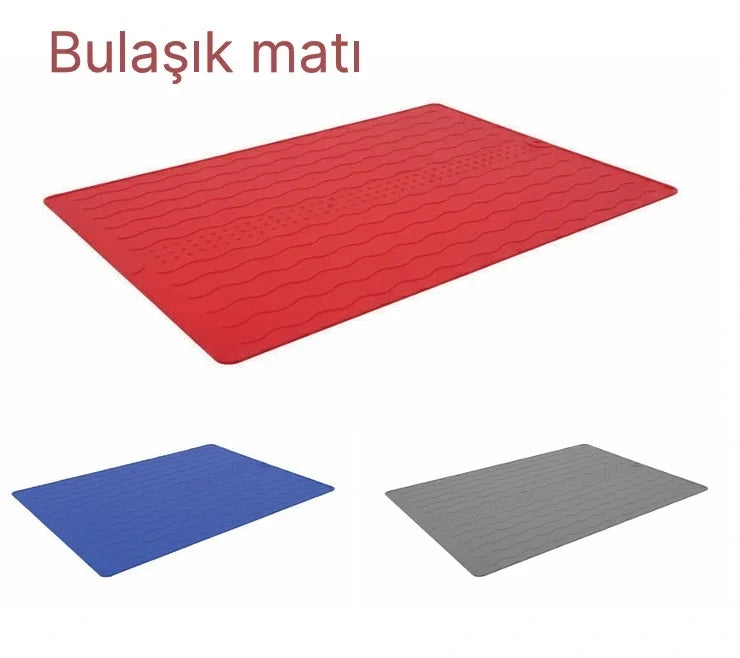Egonex Silikon Bulaşık Kurulama Matı 30*40 Cm Gıdaya Uygun Uzun Ömürlü