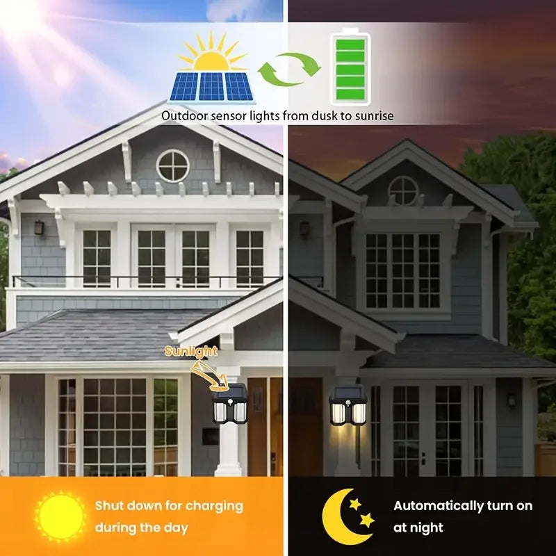 Egonex Solar Güneş Enerjili Lamba 2 Ampul Flament Led Eg-228