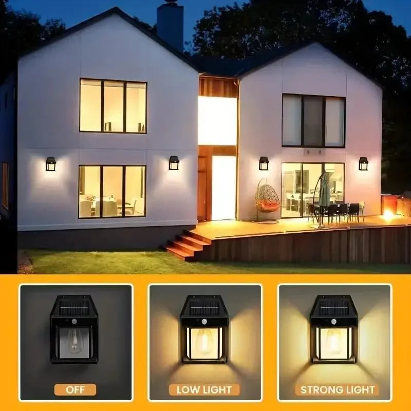 Egonex Solar Şarjlı Duvar Aplik Lambası Sensorlu Eg-111