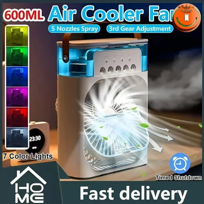 Egonex Taşınabilir Vantilatör Su Soğutmalı Masaüstü Usb Fan