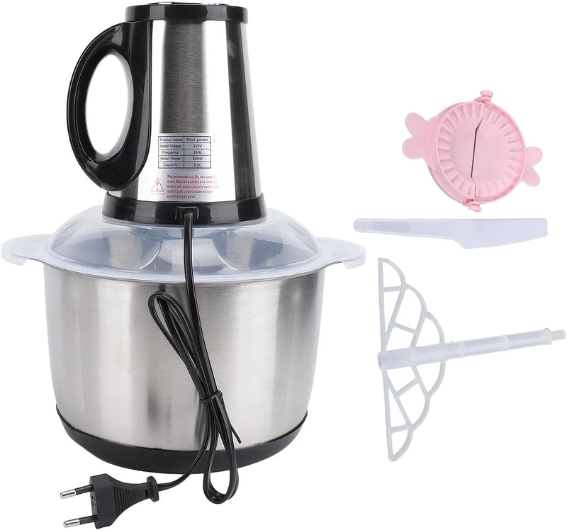 Elektrikli Paslanmaz Çelik Kollu 3.5 Litre Et Kıyma Makinesi Sebze Meyve Doğrayıcı Rondo Blender