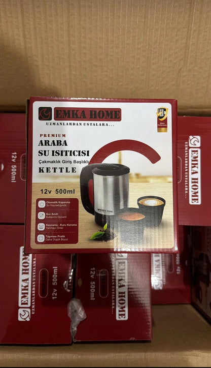 Emka Araç İçi Elektrikli Su Isıtıcı - Taşınabilir 800 Ml Su Isıtıcı 24v