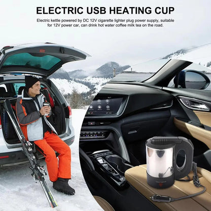Emka Araç İçi Elektrikli Su Isıtıcı - Taşınabilir 800 Ml Su Isıtıcı 24v