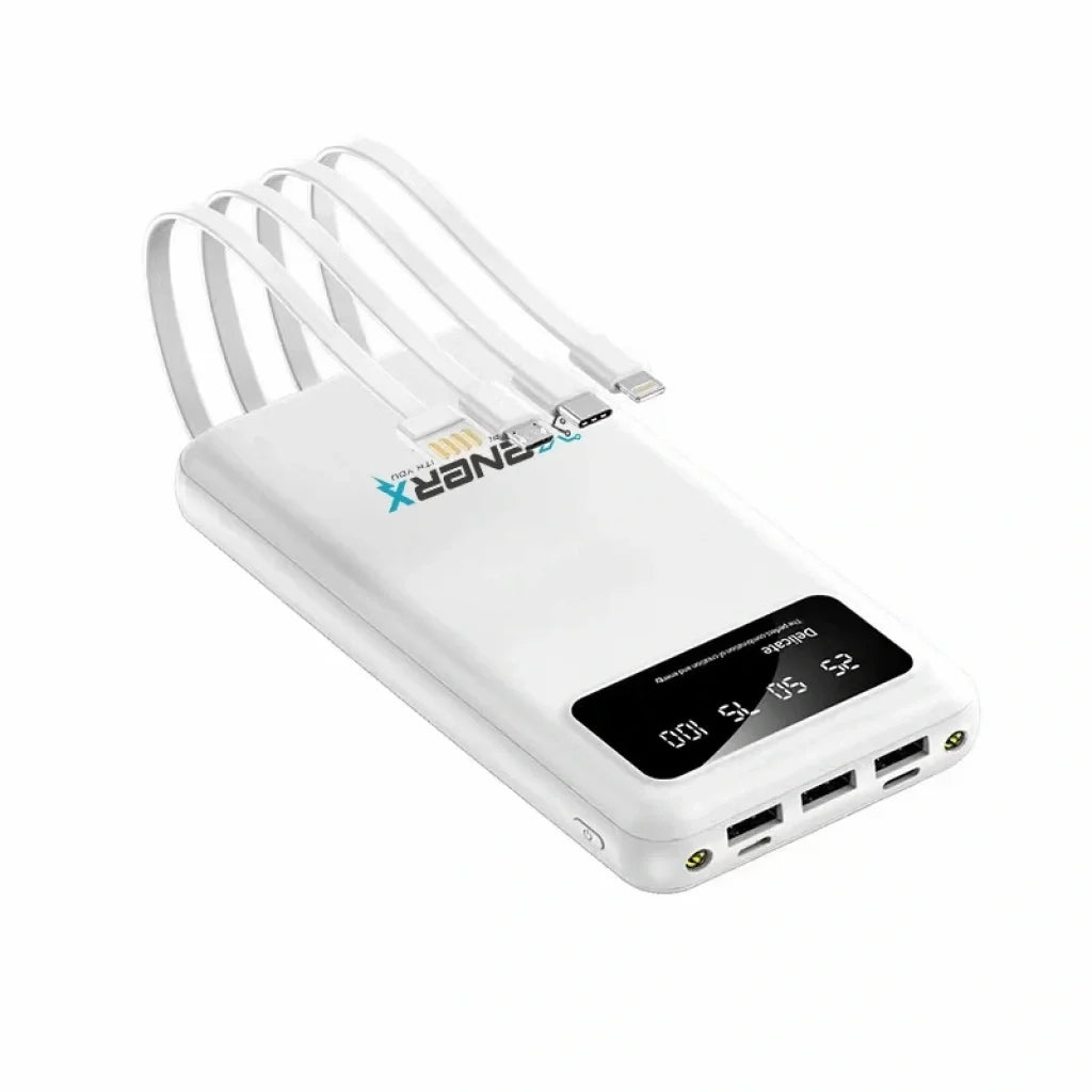 Enerx Enr-p20dc 20000 Mah 2.1 Amper Dahili Kablolu Powerbank Siyah