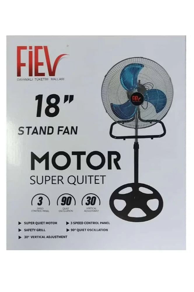 Fiev 18 İnç 3in1 Ayaklı Vantilatör 130 Watt Bakır Sargı