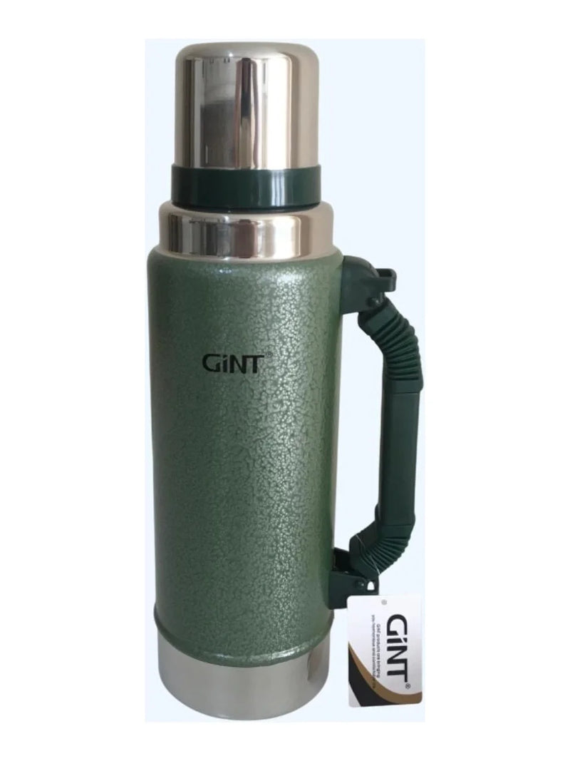 Gint 1.25 Litre Paslanmaz Çelik Termos 24 Saat Sıcak 12 Saat Soğuk Yeşil