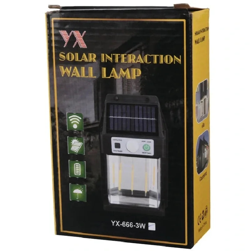Güneş Enerjili Duvar Lambası Yx-666 3w