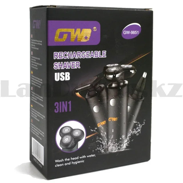 Gw-9851 Traş Makinesi Fonksiyonel 3in1