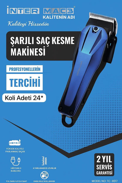 İnter Mac3 Şarjlı Saç Kesme Makinesi Tc-8017