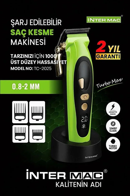 Inter Mac3 Tc-2025 Profesyonel Saç Kesme Makinesi