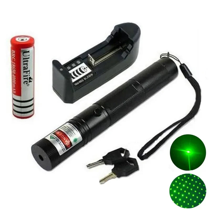 İtalyano Ka-846 100mw Desen Başlıklı Şarjlı Yeşil Lazer Pointer