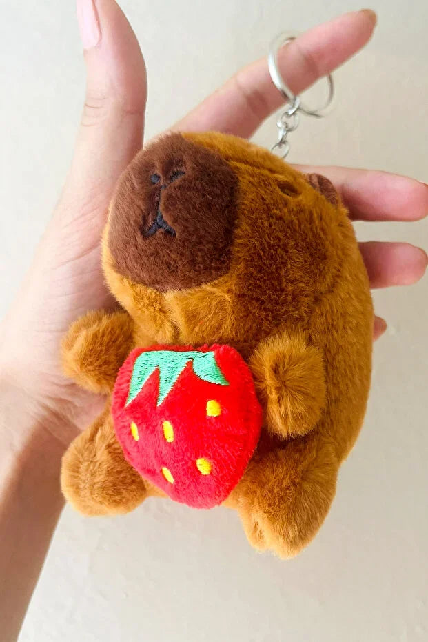 Kapibara Peluş Anahtarlık