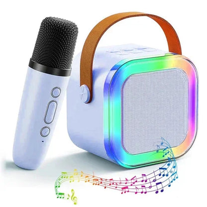 Karaoke Mikrofon Hoparlör Seti Mini Egonex
