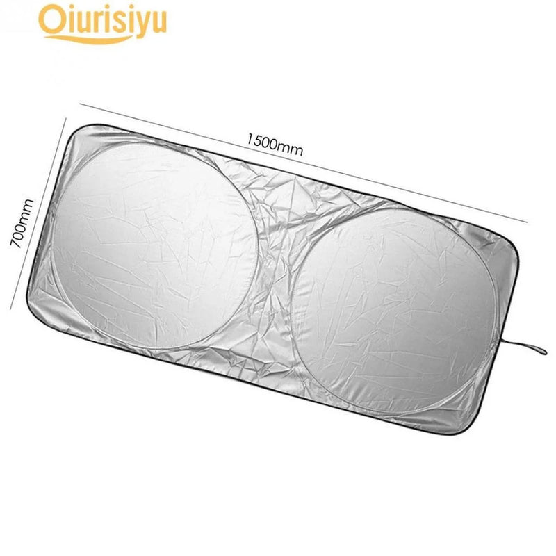Katlanabilir 150x70 Cm Araç Ön Cam Güneşlik Ön Cam Araç Perdesi Araç Güneş Koruyucu Oto Güneşlik