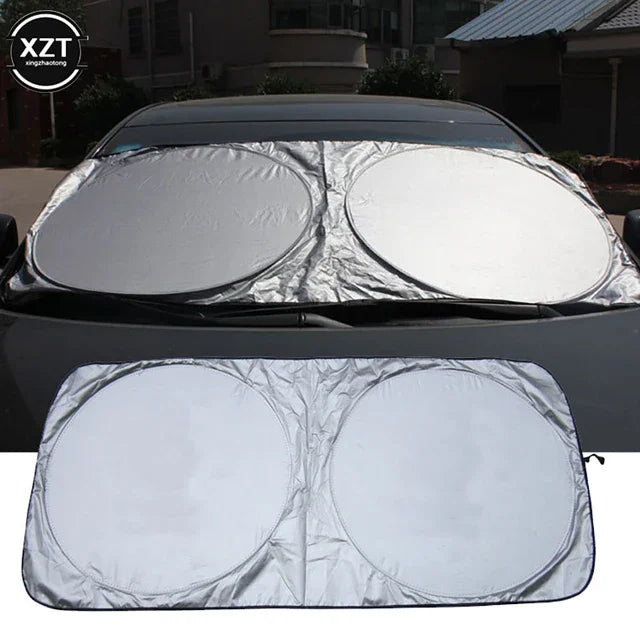 Katlanabilir 150x70 Cm Araç Ön Cam Güneşlik Ön Cam Araç Perdesi Araç Güneş Koruyucu Oto Güneşlik