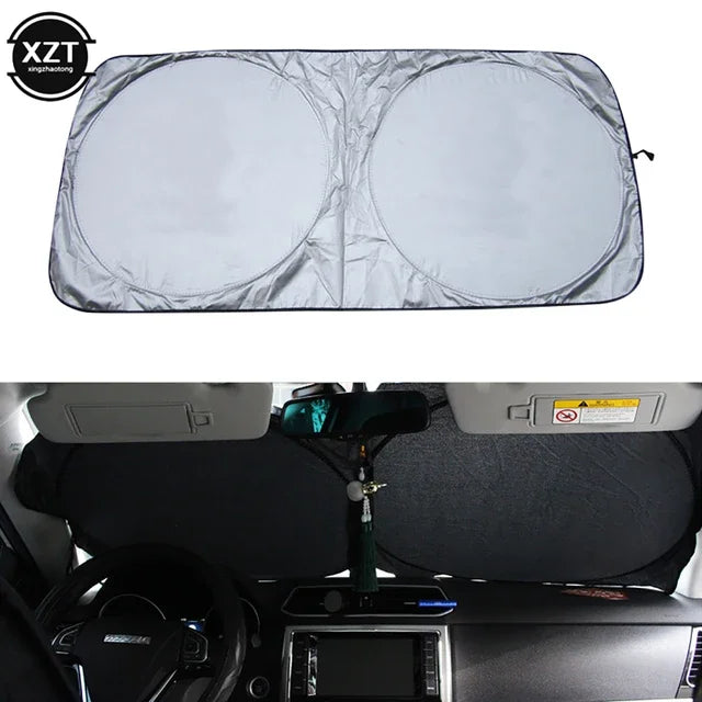 Katlanabilir 150x70 Cm Araç Ön Cam Güneşlik Ön Cam Araç Perdesi Araç Güneş Koruyucu Oto Güneşlik