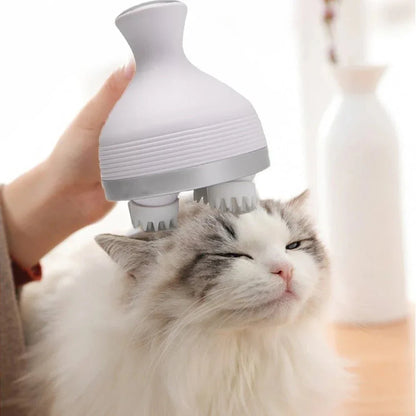 Kedi Otomatik Masaj Cihazı Kedi Ve Köpek 3d Kafa Masajı Evcil