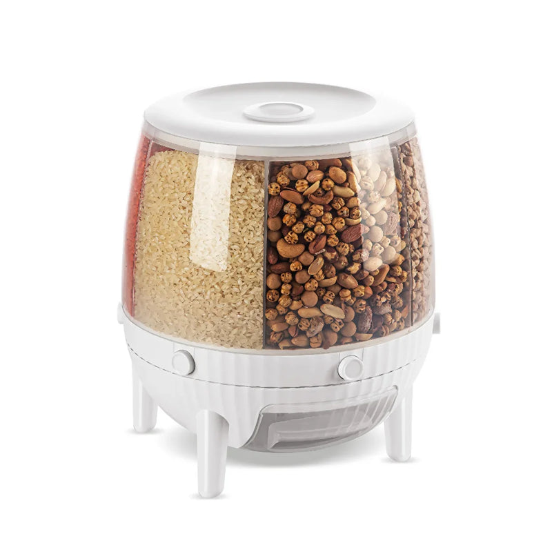 Kuru Gıda Ve Bakliyat 6'lı Erzak Saklama Kabı 6 Kg