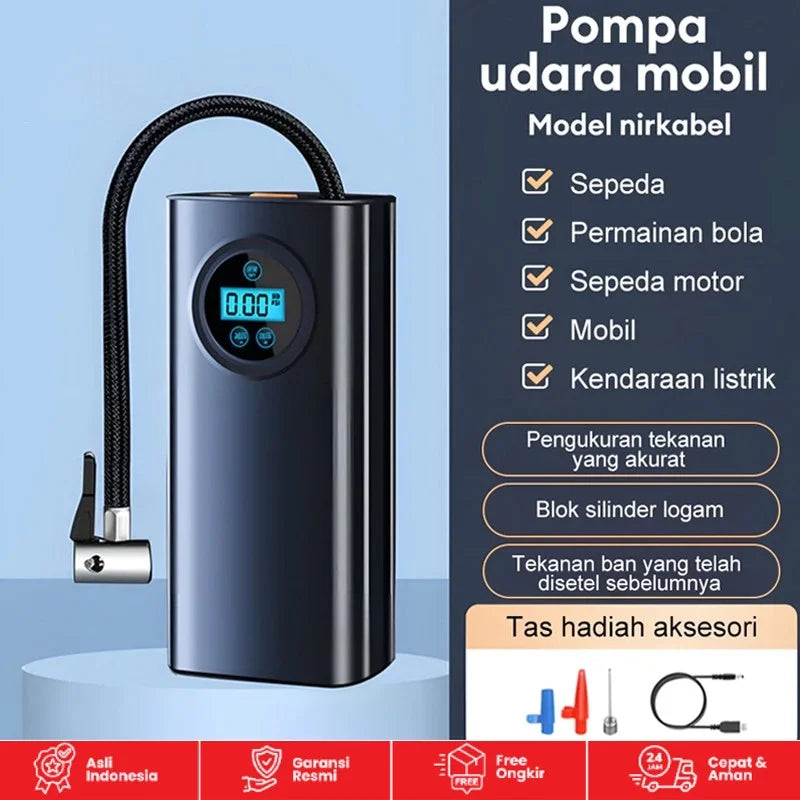 Lcd Ekranlı Taşınabilir Hava Kompresörü