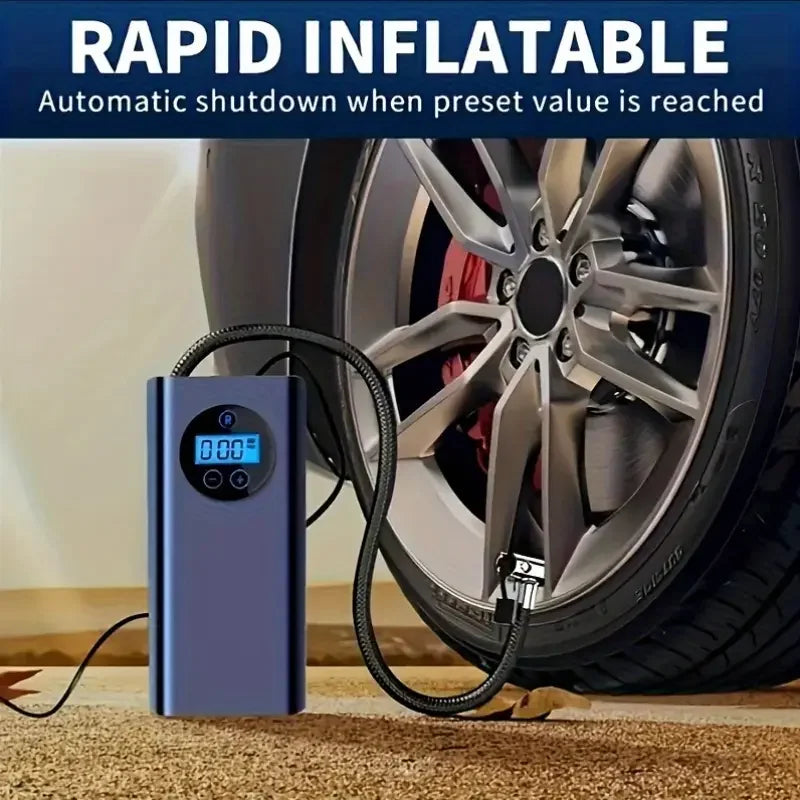 Lcd Ekranlı Taşınabilir Hava Kompresörü