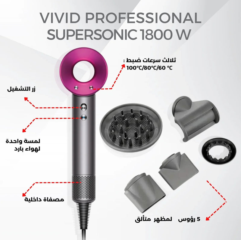 Leafless Hair Dryer 4 In 1 Saç Kurutma Makinesi 3 Kademe