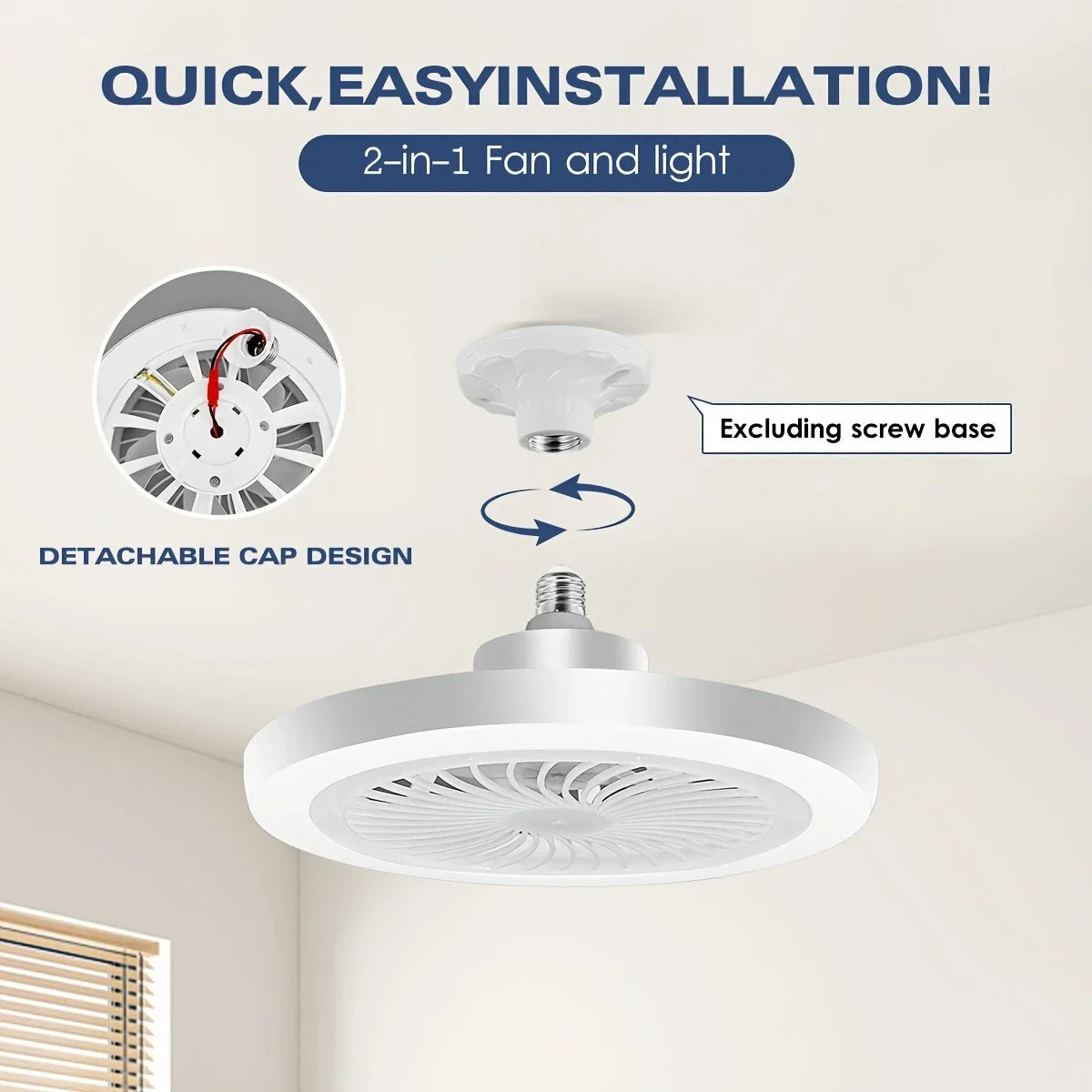 Led Lambalı Tavan Vantilatörleri