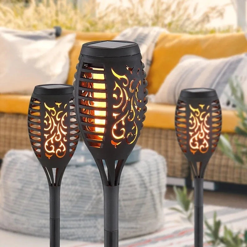 Ledon 12 Ledli Alevli Solar Bahçe Aydınlatma Ld-7002