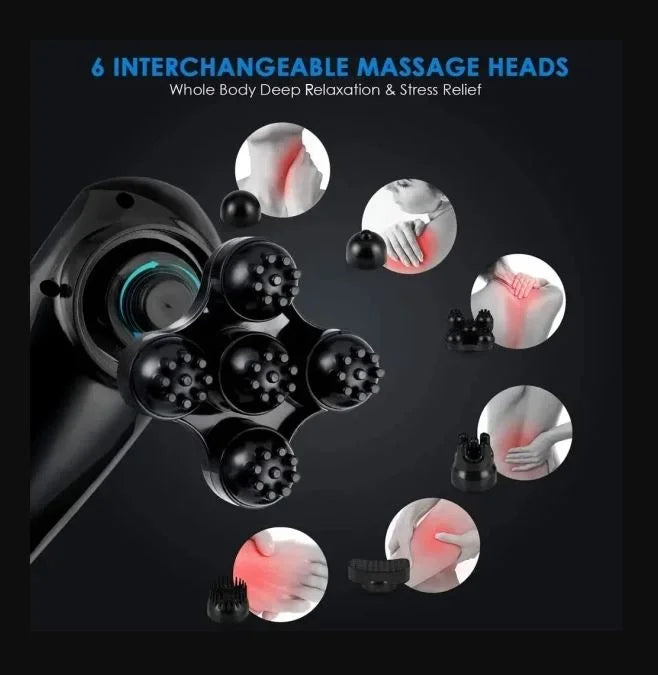 Magic Massager Plus Jy-2024b Masaj Aleti Boyun Sırt Bacak Kol Karın Bel 6 Başlıklı