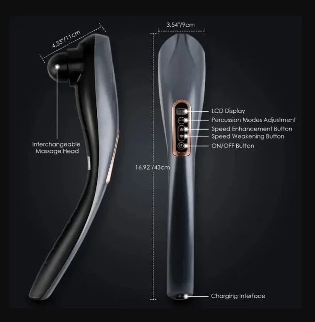 Magic Massager Plus Jy-2024b Masaj Aleti Boyun Sırt Bacak Kol Karın Bel 6 Başlıklı