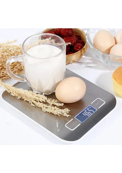 Metal Dijital Mutfak Terazisi Hassas Tartı 5 Kg Crown