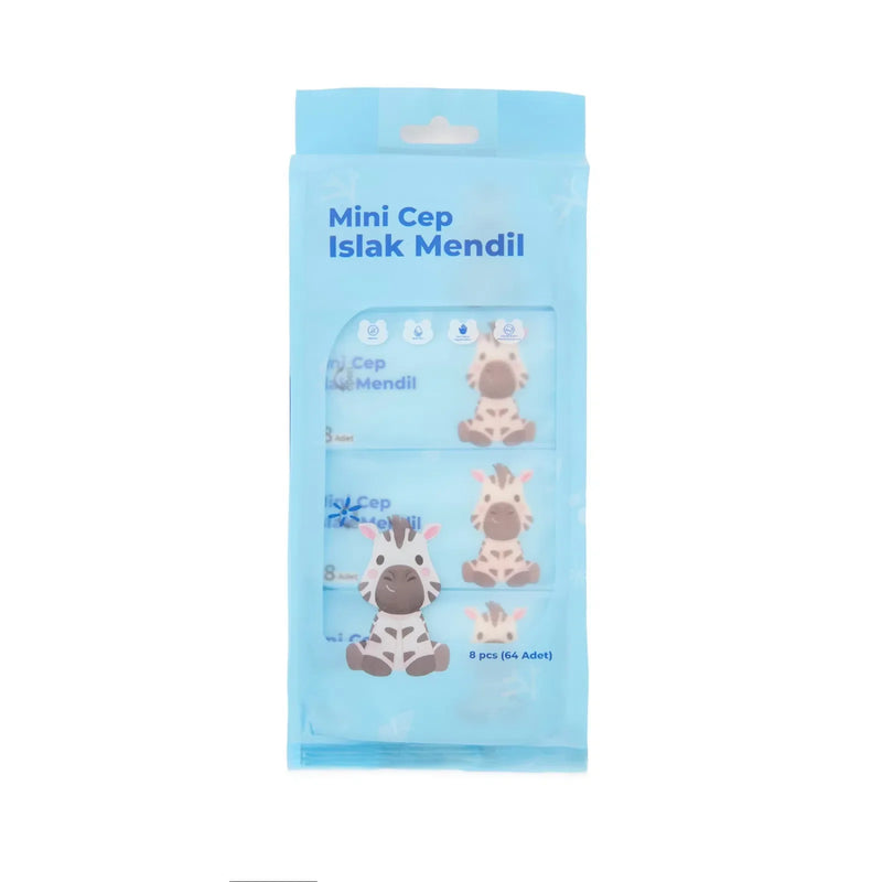 Mini Cep Islak Mendil Günlük Pratik 8'li Paket