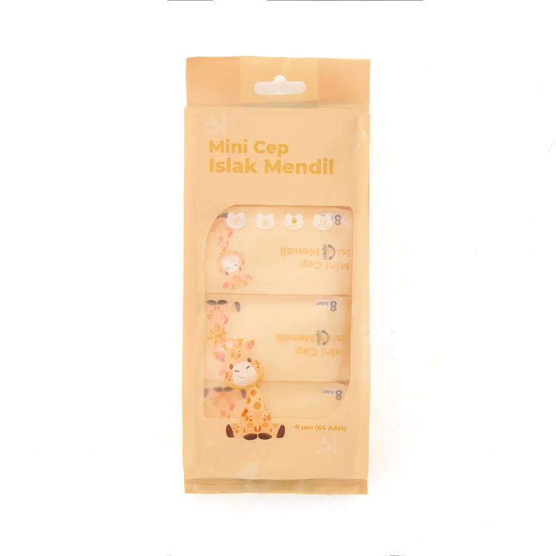 Mini Cep Islak Mendil Günlük Pratik 8'li Paket