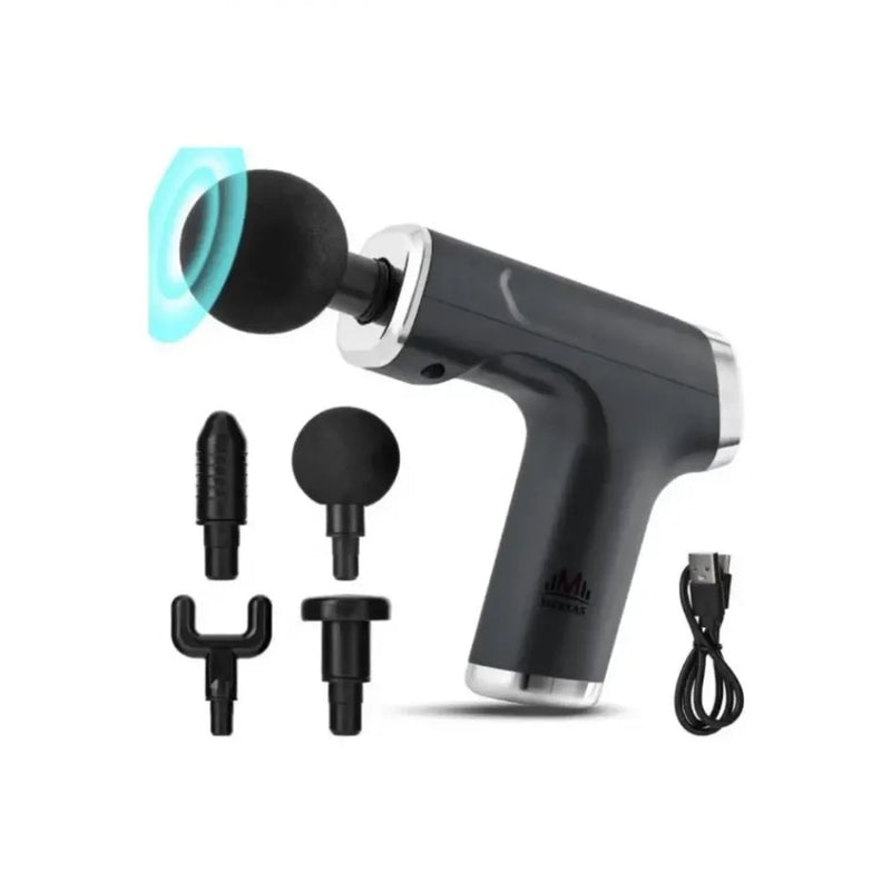 Mini Fascial Gun Profesyonel Şarjlı Masaj Aleti 4 Başlıklı Kh-800