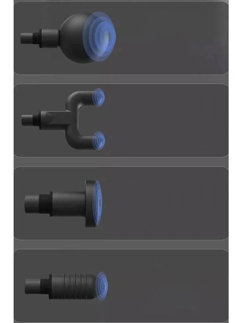 Mini Fascial Gun Profesyonel Şarjlı Masaj Aleti 4 Başlıklı Kh-800