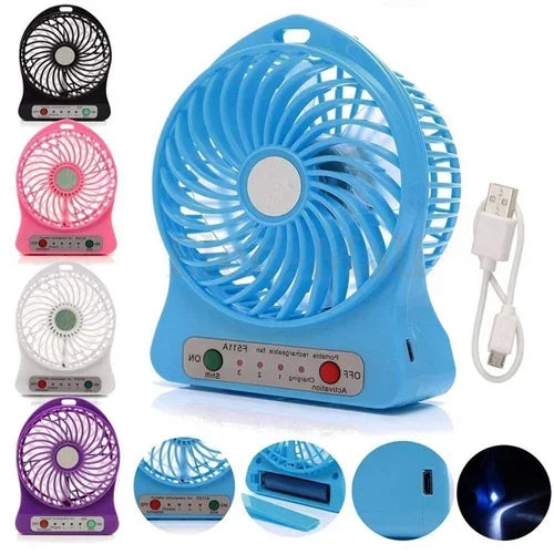 Mini Masa Fanı Mini Masaüstü Fan Şarjlı Egonex