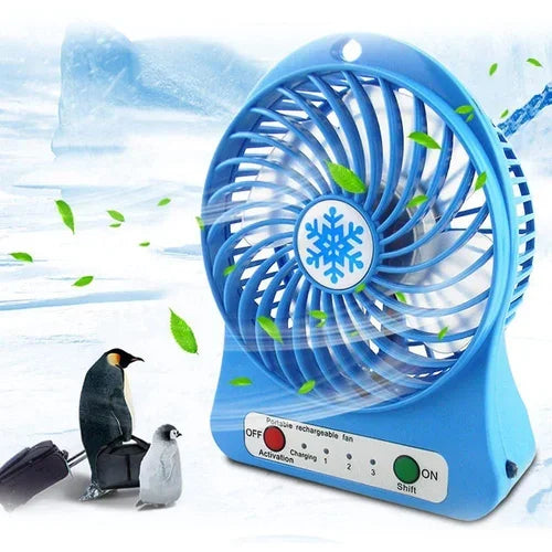 Mini Masa Fanı Mini Masaüstü Fan Şarjlı Egonex