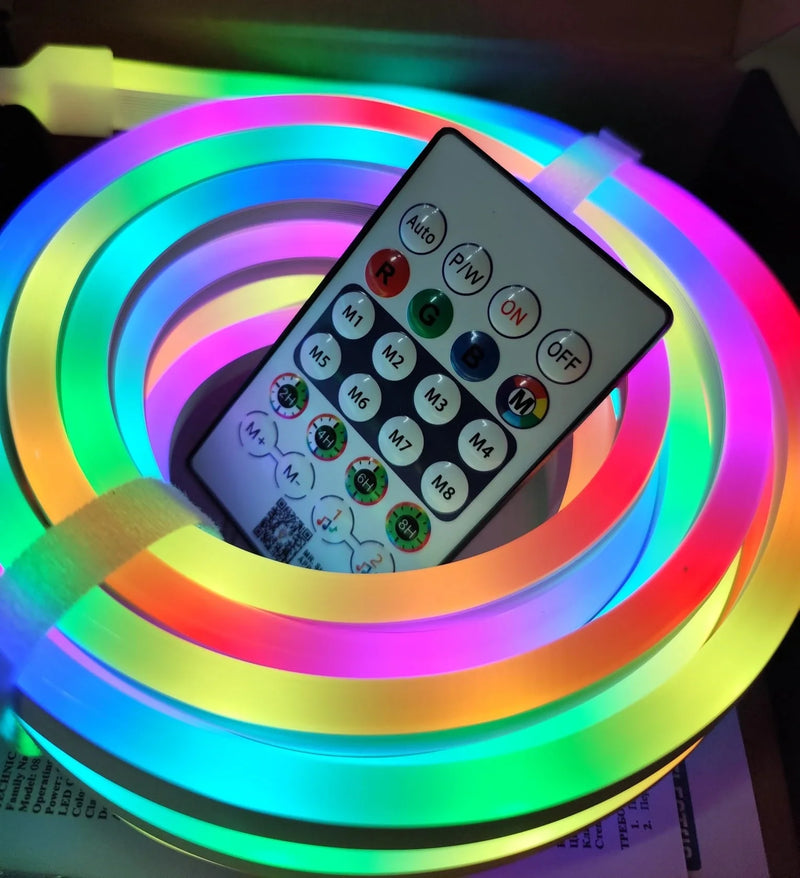 Neon Led Esnek Aydınlatma - Rgb Magıc Smart - 5 Metre Paket Ip67 - Uzaktan Kumanda + Uygulama
