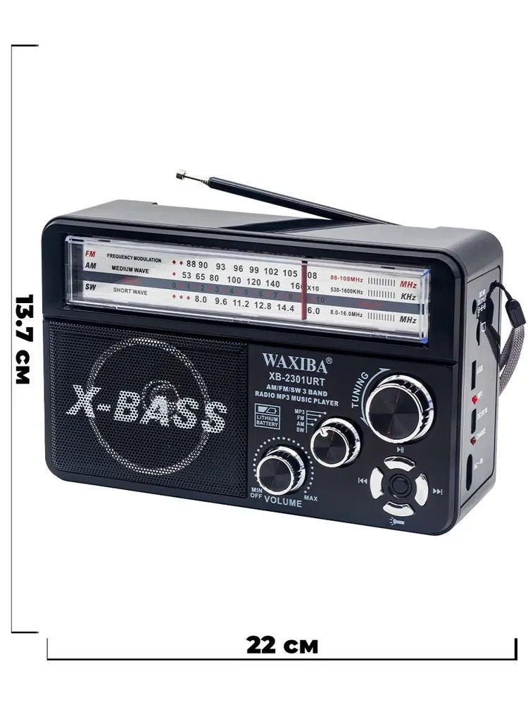 Nostaljik Radyo Waxıba Nostaljik Radyo Bluetooth Fm Usb Xb-2301rt