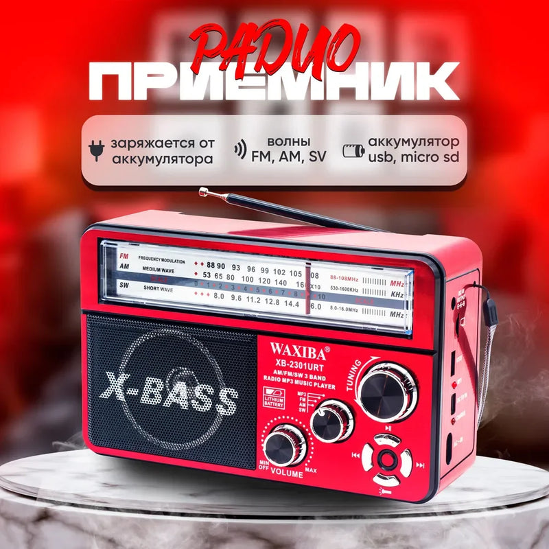 Nostaljik Radyo Waxıba Nostaljik Radyo Bluetooth Fm Usb Xb-2301rt
