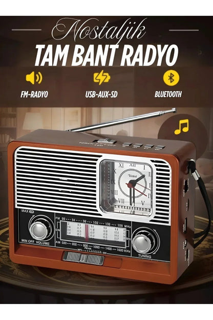 Nostaljik Radyo Yage Yg-892 Nostaljik Radyo Bluetooth Fm Usb