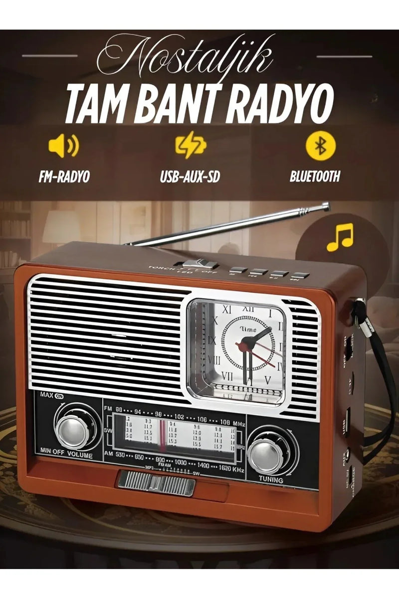 Nostaljik Radyo Yage Yg-892 Nostaljik Radyo Bluetooth Fm Usb