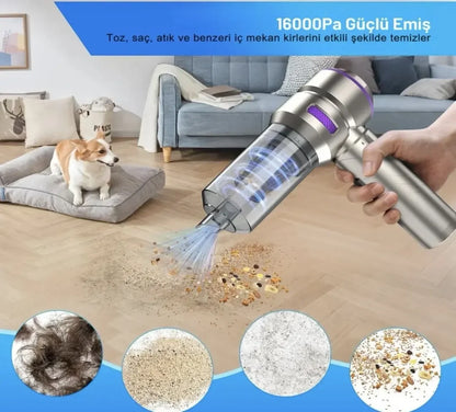 Oto Süpürge Plus Max 17000 Pa 100 Watt Şarjlı Süpürge